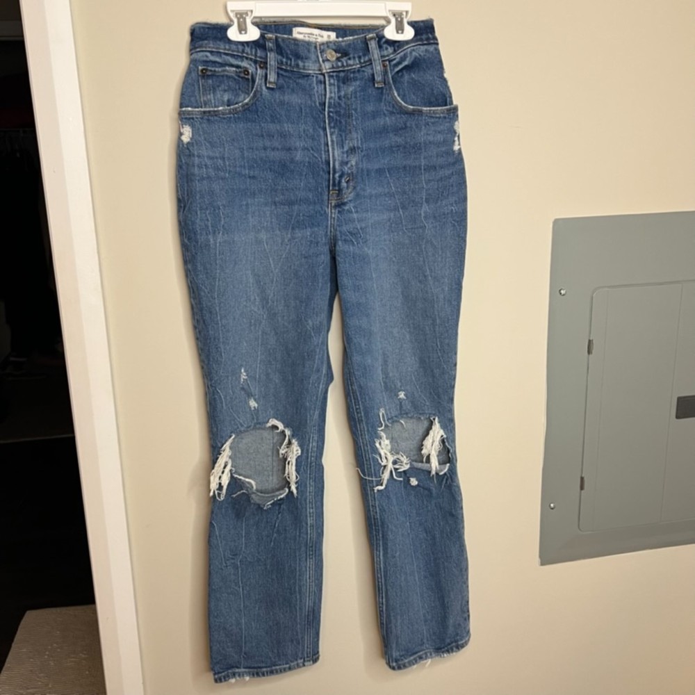 Abercrombie & Fitch Curve Love The 90's Straight Ultra High Rise 26/2xs